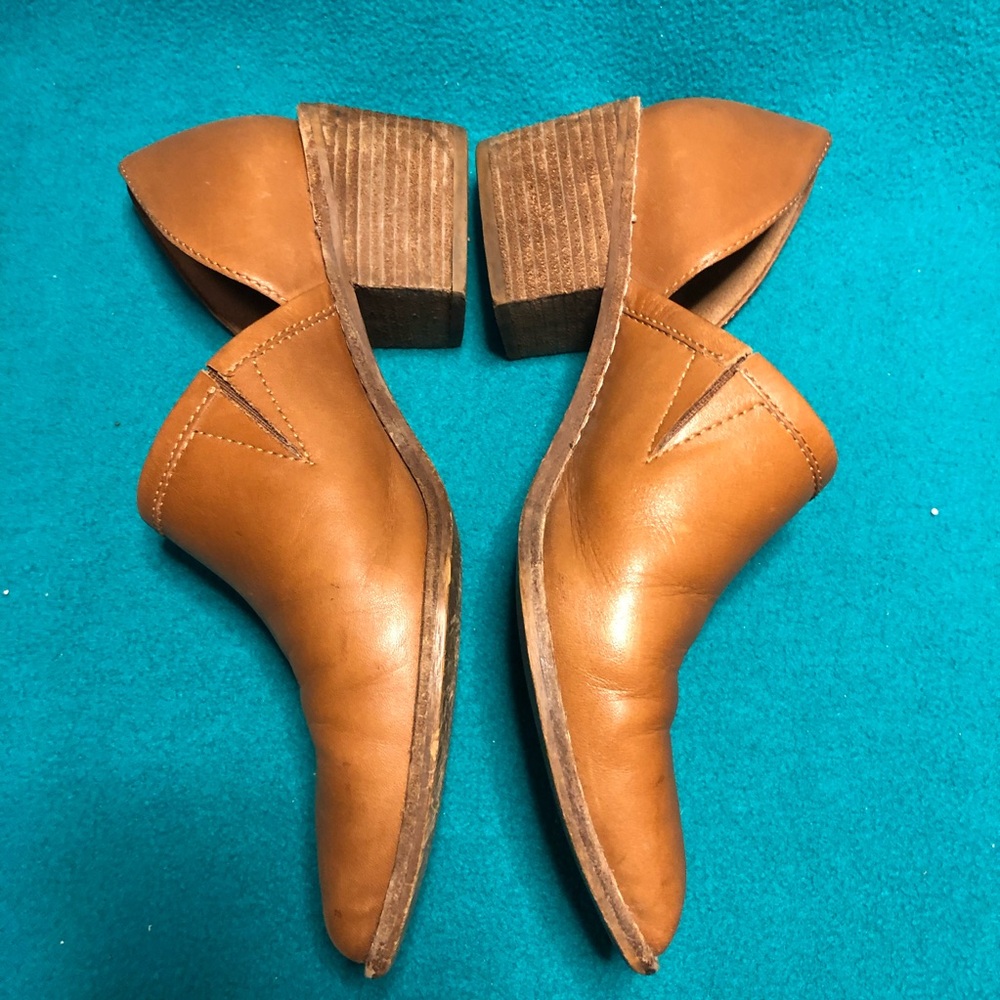Madewell The Brady Tan Leather Bootie Sz 8 1/2 - Picture 2 of 8